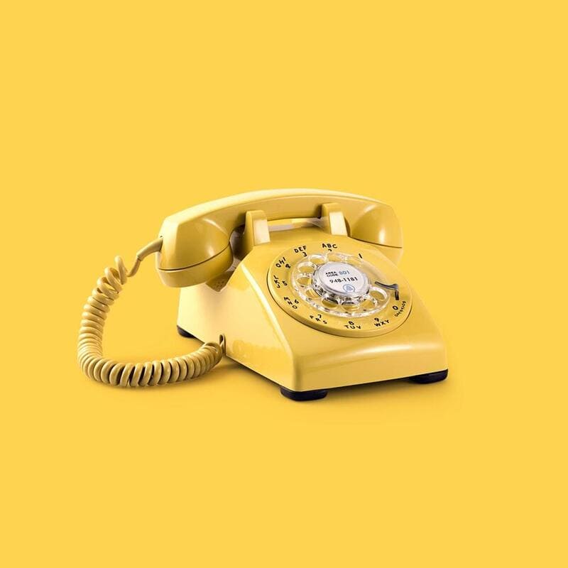 Yellow Communication Telephone