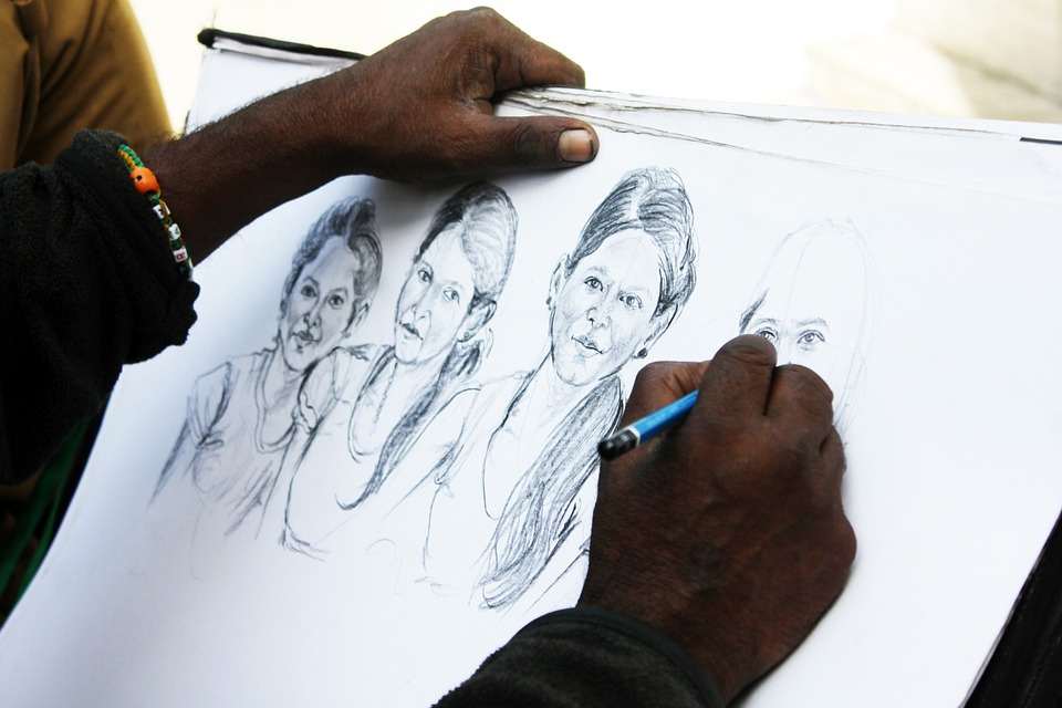 Sketching a Woman