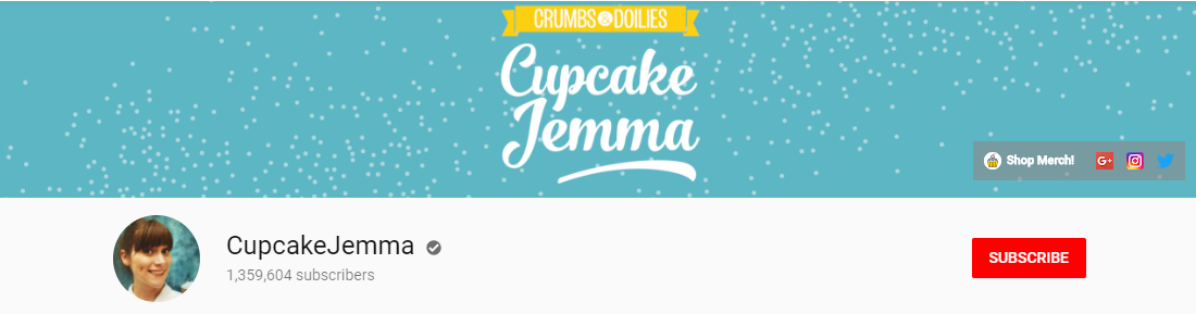 Cupcake Jemma YouTube Channel
