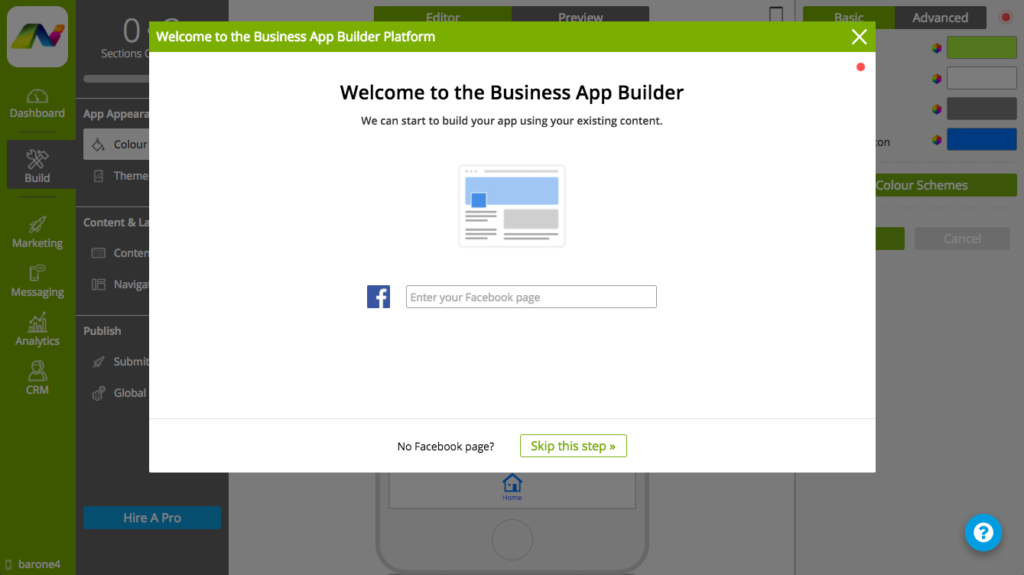 Facebook App Builder