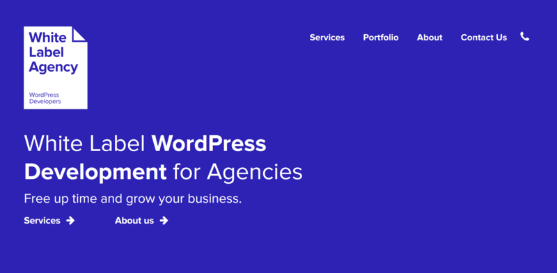 White Label Agency Purple Homepage