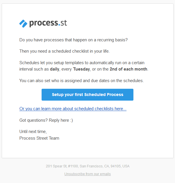 Automated Email From Process.St