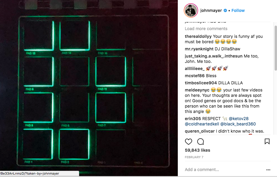 John Mayer Instagram Post Two