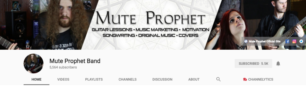 Mute Prophet YouTube Page
