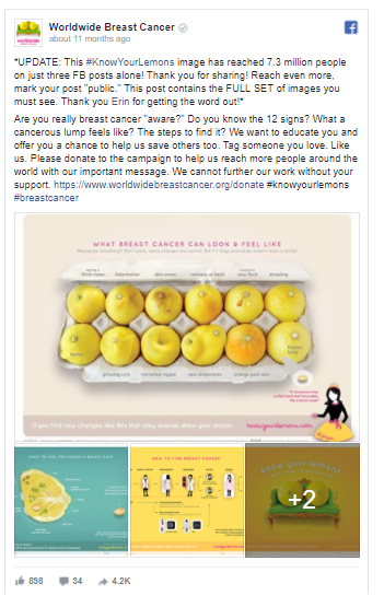 Worldwide Breast Cancer Facebook Campaign 1